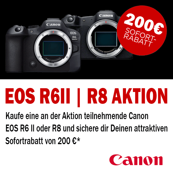 Jetzt teilnehmende Canon Aktionskamera kaufen und 200,00  Sofortrabatt erhalten (30.04.2024 bis 31.05.2024)